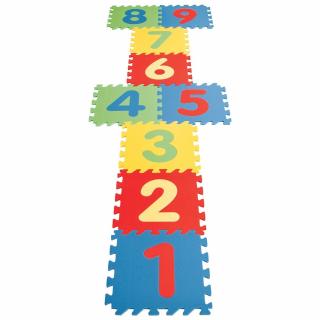 Covoras puzzle cu cifre pentru copii Pilsan Educational Polyethylene Play Mat