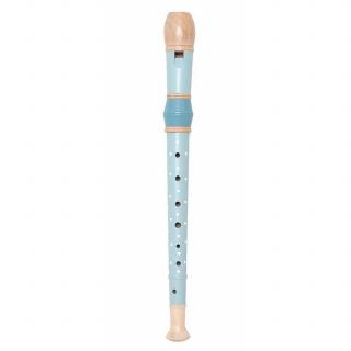 Flaut din lemn pentru copii albastru JaBaDaBaDo