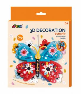 Puzzle 3D decor perete, fluture, Avenir