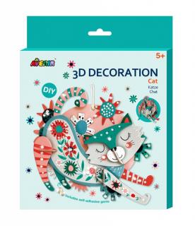 Puzzle 3D decor perete, pisica, Avenir