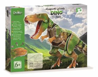 Set creativ de construit figurina uriasa T-rex din carton Crealign