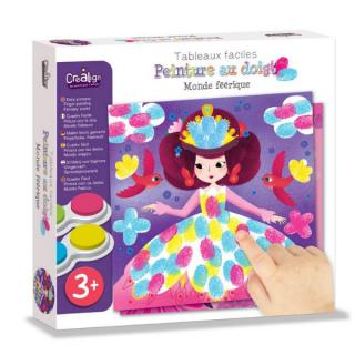 Set creativ de pictura cu degete - printese Crealign