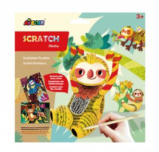 Set creativ figurine 3D din foi razuibile Scratch Art, lenes, Avenir