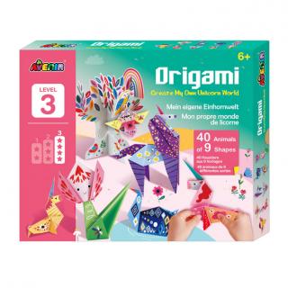 Set creativ origami, lumea unicornilor Avenir