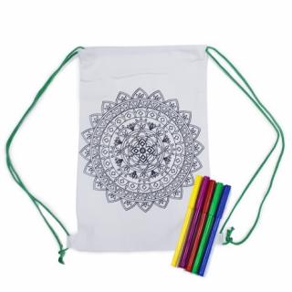 Set creativ rucsac pentru colorat - mandala