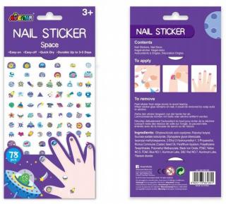 Stickere pe unghii 78 bucati, spatiul cosmic, Avenir