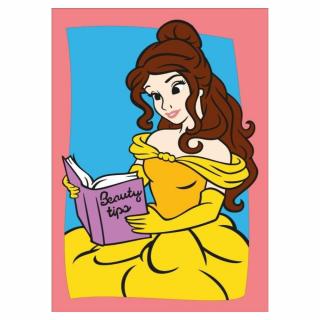 BELLE, Disney, Set creativ Pictura cu nisip colorat, 1 plansa 21 x 29,7 cm, 10 plicuri nisip multicolor, 1 betisor, 1 folie protectie, + 3 ani