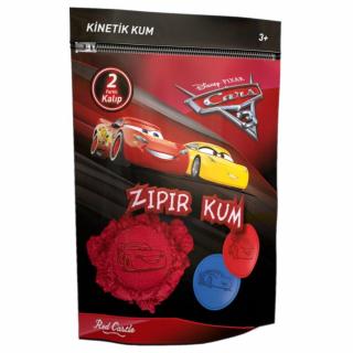 Cars 3, Disney, Nisip kinetic, 250 g, rosu, 2 forme imagini Cars, + 3 ani