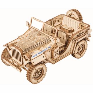 Puzzle 3D, Jeep Army, lemn, 369 piese, MC701