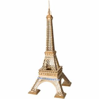 Puzzle 3D, Turnul Eiffel, lemn, 121 piese, TG501