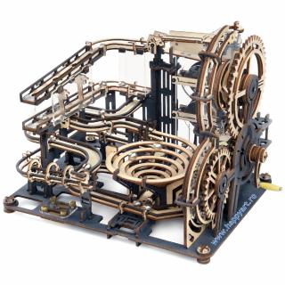 Puzzle mecanic 3D, Marble Night City, lemn, 294 piese, LGA01