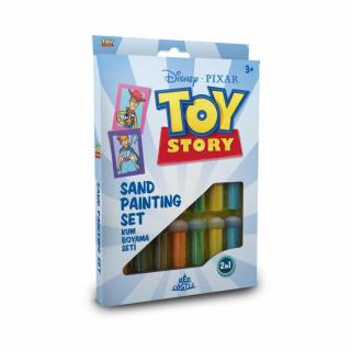 Toy Story 4 ,   Bo Peep  seriful Woody, Disney, Set creativ pictura cu nisip colorat, 2 planse 16,5 x 23,5 cm, 15 tuburi nisip multicolor, 1 penseta, 2 folii protectie, + 3 ani