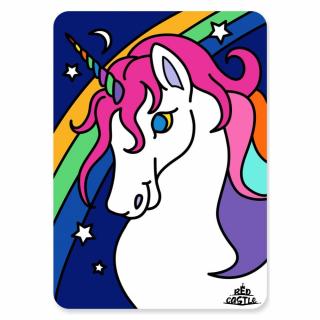 Unicorn bust, Set creativ Pictura cu nisip colorat, 1 plansa 21 x 29,7 cm, 10 plicuri nisip multicolor, 1 betisor, 1 folie protectie, + 3 ani