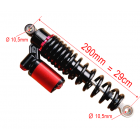 Amortizor spate racing lungime 290mm din bucsa in bucsa pentru Moto Scutere electrice