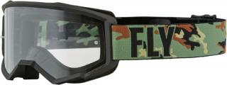 Ochelari moto Culoarea Negru Verde Camo, Marimea OS