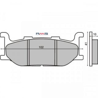 Placute frana fata Yamaha Majesty 400cc RMS