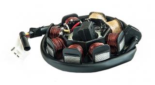 Stator scutere GY6-50cc 4T 8 bobine+senzor scanteie