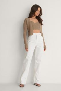 Blugi Wide Leg High Waisted