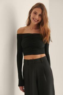 Top Recycled Off Shoulder Rouched