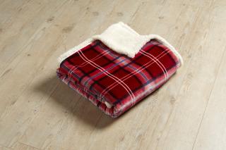 Patura decorativa -Red Check