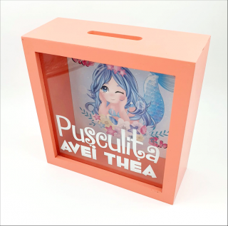 Pusculita personalizata cu nume Sirena