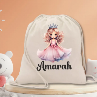 Rucsac gradinita personalizat cu nume  pentru fetite - Printesa