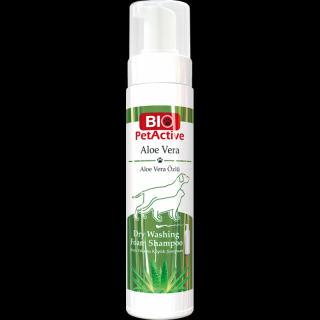 Bio PetActive Aloe Vera Dry Washing Foam Shampoo 200Ml