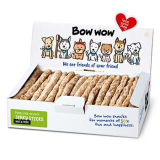 Bow Wow Recompense pentru caini natural sticks cu burta de vita, 50buc box