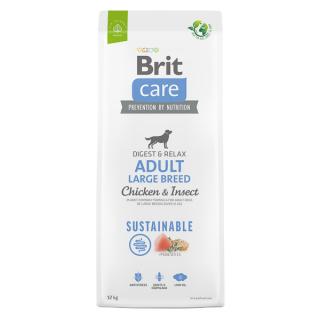 Brit Care Adult Large Breed Sustainable cu Pui si Insecte 12+2 Kg