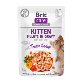 Brit Care Cat Kitten Fillets in Gravy With Tender Turkey Plic 85 G