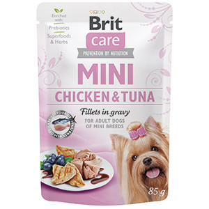 Brit Care Dog Mini Chicken and Tuna Fillets in Gravy Plic 85 G