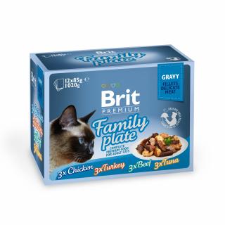 Brit Premium Cat Adult Dinner Plate in Sos Multipack (12 x 85 g)