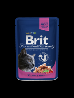 Brit Premium Cat Adult Somon si Pastrav Plic