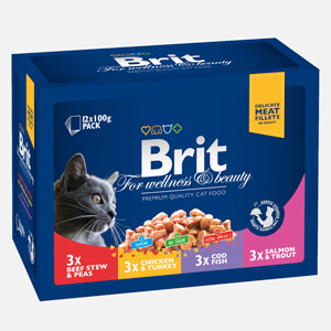 Brit Premium Cat Family Variety Plic(12 x 100g)