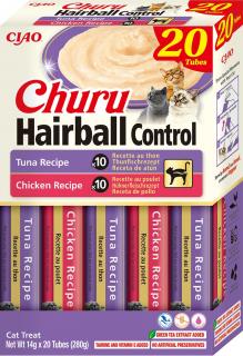 Churu Cat Varieties Hairball Recompense Cremoase cu Pui si Ton 20 Buc