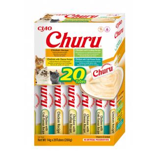 Churu Cat Varieties Recompense Cremoase cu Pui 20 buc