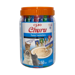 Churu Cat Varieties Recompense Cremoase cu Ton 50 buc