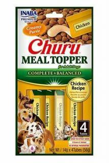 Churu Meal Topper Recompense Cremoase pentru Caini Reteta cu Pui 4 buc