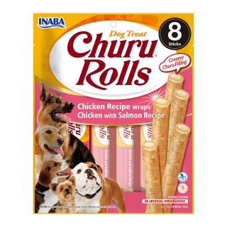 Churu Rolls Recompense pentru caini cu Pui si Somon