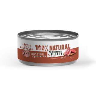 Fresh Farm Cat Schredded Fillets cu Vita si Pui in Sos 70 Gr
