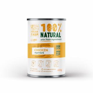 Fresh Farm Smooth Conserva Hrana Umeda Pate cu Pui 400 Gr