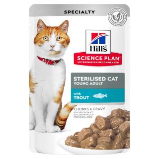 Hills SP Feline Young Adult Sterilised Pastrav Pouch