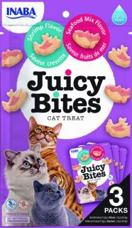 Juicy Bites Recompense pentru Pisici cu Creveti si Mix Fructe de Mare