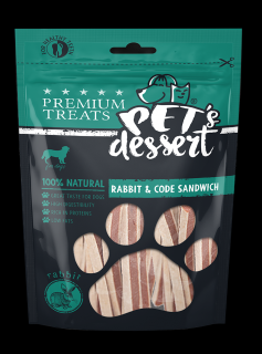 Pet s Desert Dog Rabbit and Cod Sandwich 80 Gr LSR-08