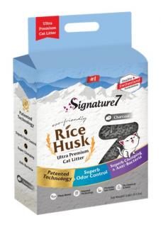 Signature7 Asternut Igienic Activ Carbon Rice Husk 7 L