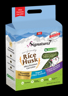 Signature7 Asternut Igienic Green Tea Rice Husk 7 L