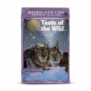 Taste of the Wild Cat Pouch Sterilised All Life Stages cu Pui Pate 85 Gr
