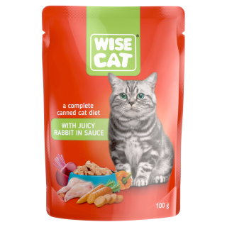 Wise Cat Plic cu Iepure in Sos