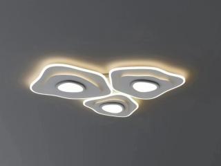 Lustra LED Model G3835-3, Cu Telecomanda, 3 Tipuri De Lumina, Intensitate Reglabila, 276W, Alba