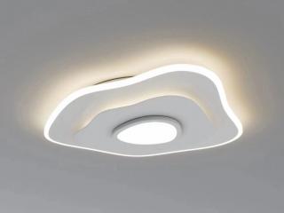 Lustra LED Model G3835, Cu Telecomanda, 3 Tipuri De Lumina, Intensitate Reglabila, 124W, Alba